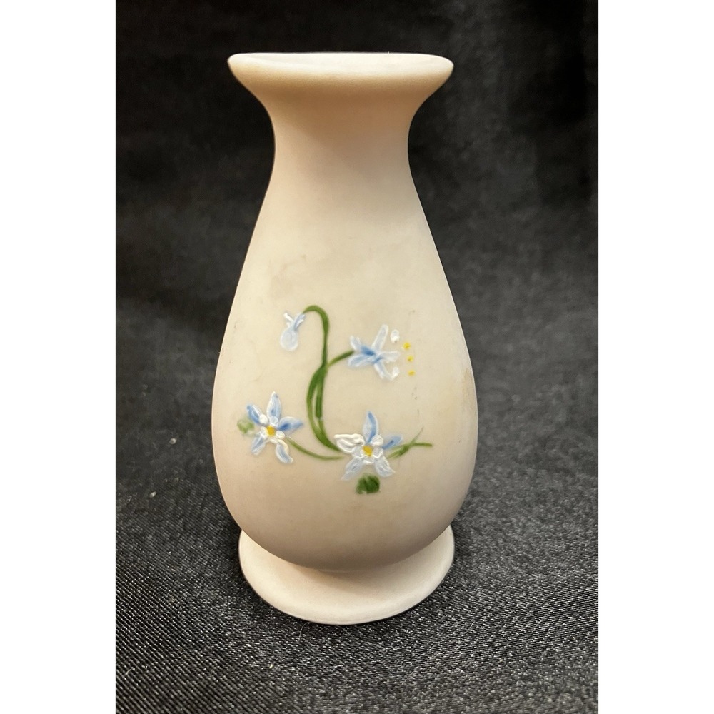 Pike’s Peak Bisque Bristol Style Porcelain Souvenir Bud Vase 1982 Colorado VTG